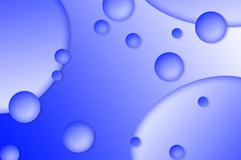 3D blue Bubble Gradient Background Stock Photos