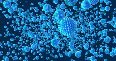 3d Blue Cells Background Stock Footage 140173875