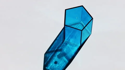 3D Blue Cubes Light Passing Through Stock Footage 305070323