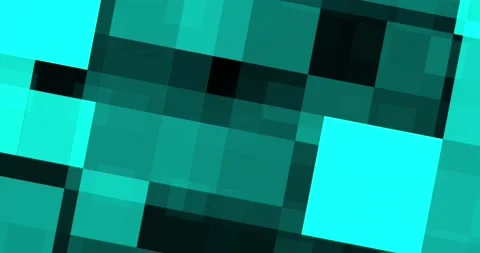 3d blue, cyan abstract background. squares, metaverse. animation, motion liquid Stock Footage 170624320