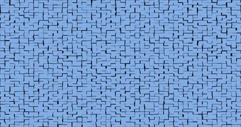 3d blue, cyan abstract background. squares, metaverse. animation, motion liquid Stock Footage 192540848