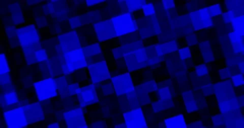 3d blue, cyan abstract background. squares, metaverse. animation, motion liquid Stock Footage 194455128
