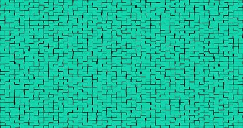 3d blue, cyan abstract background. squares, metaverse. animation, motion liquid Stock Illustration
