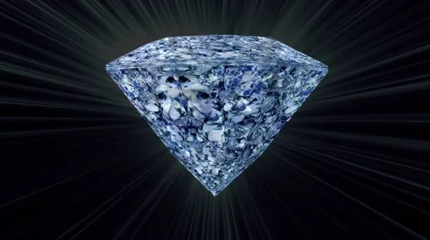 3D Blue Diamond Stock Footage 40469471