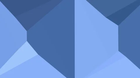 3D Blue Geometric Facets Shifting Abstract Background. Stock Footage 339072345