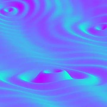 3D blue soundwave: visualization of music listen and digital sound Illustrazione stock