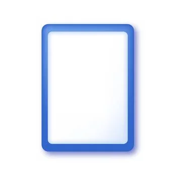 3d blue tablet or smartphone button. Vector Stock Illustration