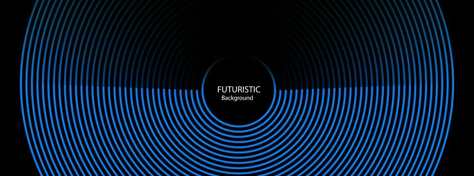 3D blue techno abstract background overlap layer on dark space with circle Stock Illustration