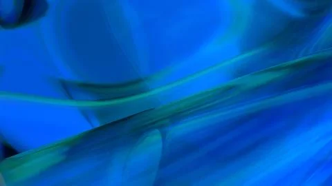3D blue translucent abstract wave wallpaper background. Shiny curved organi.. Illustrazione stock