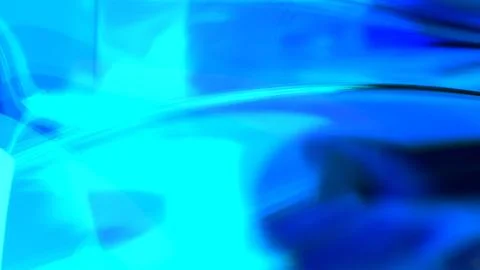 3D blue translucent abstract wave wallpaper background. Shiny curved organi.. Stockillustratie