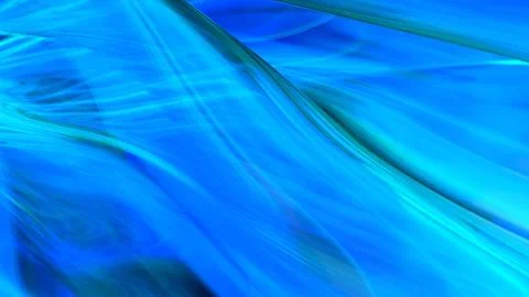 3D blue translucent abstract wave wallpaper background. Shiny curved organi.. Illustrazione stock