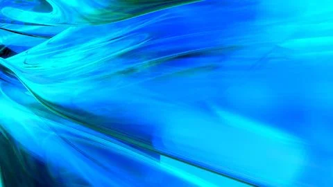 3D blue translucent abstract wave wallpaper background. Shiny curved organi.. Stock-Illustration