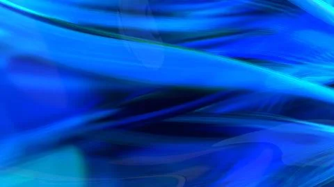 3D blue translucent abstract wave wallpaper background. Shiny curved organi.. Stockillustratie