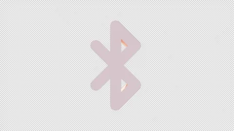 3D Bluetooth Icon Loop Animation Stock Footage 317901975
