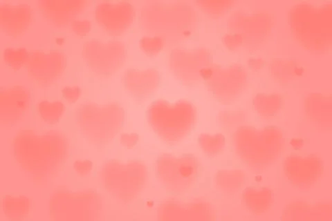 3d bokeh red heart background 스톡 일러스트