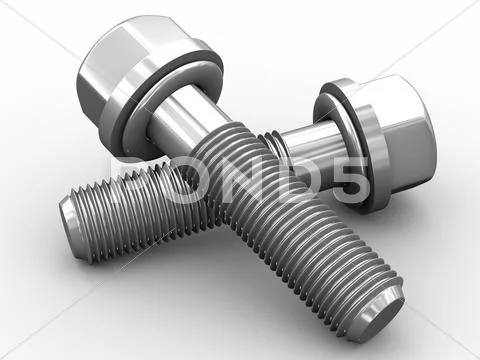 3d bolts Stock Illustration