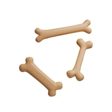 3d bones set. Stock Illustration