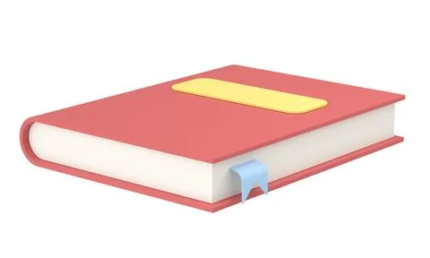 3D book. Notebook. 3D illustration. Stock Illustration