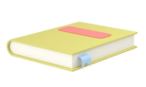 3D book. Notebook. 3D illustration. Stock Illustration