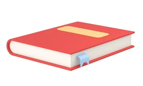 3D book. Notebook. 3D illustration. Stock Illustration