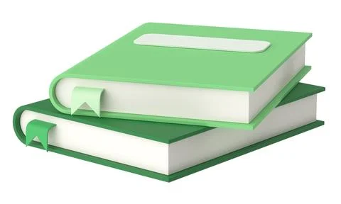 3D book. Notebook. 3D illustration. Illustrazione stock