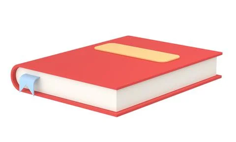 3D book. Notebook. 3D illustration. Stock Illustration