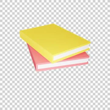 3d books. 3d rendering illustration. Stock Illustration
