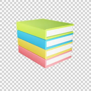 3d books. 3d rendering illustration. 스톡 일러스트
