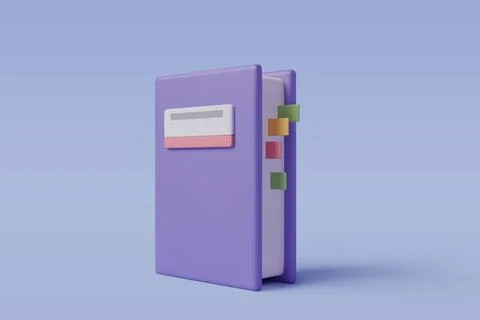 3d Books icon for web design isolated, Education and online class concept Stock Illustration