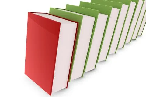 3d books Stock Illustration
