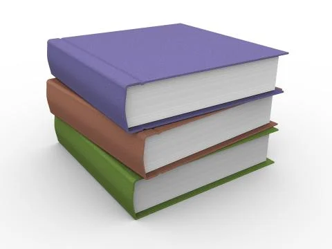 3d books Stock Illustration