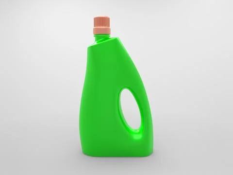 3D Bottle of Detergent Stock Illustration