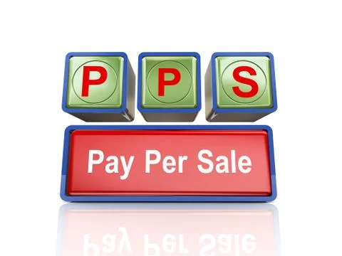 3d boxes of concept of pps Illustrazione stock