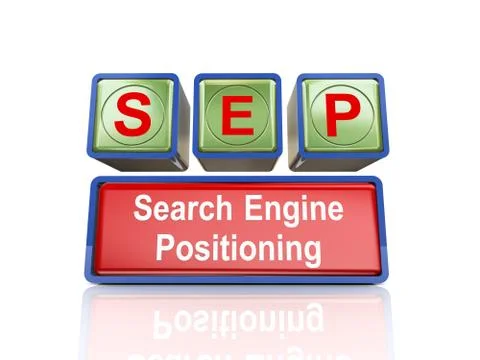 3d boxes of concept of sep Stock Illustration