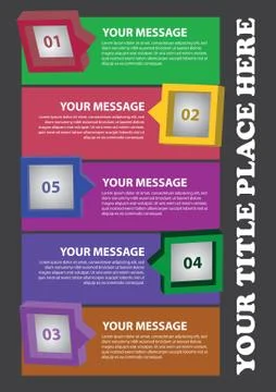 3D boxes layout Stock Illustration