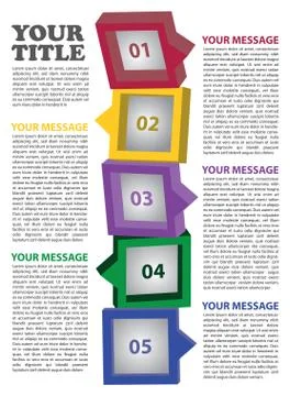 3D boxes layout Stock Illustration