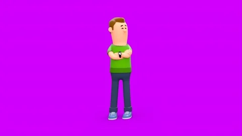 3D Boy Arms Crossed Thinking Repenting Vídeos de archivo 266534851
