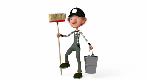 3d boy working. Stock Footage 23418363