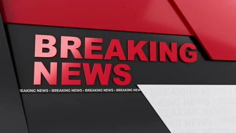 3D Breaking News Bumper Intro Animation Stock Footage 170560941