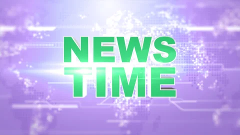 3d Breaking News Template intro for TV broadcast news show program. Stock Footage 322663822