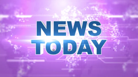 3d Breaking News Template intro for TV broadcast news show program. Stock Footage 322663833