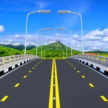 3d bridge. Stock Illustration