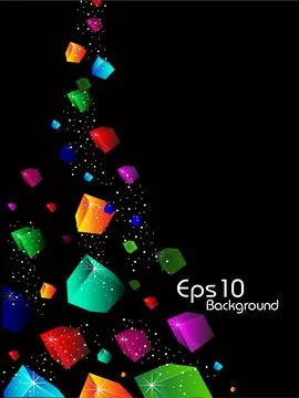 3d bright abstract colorful background. Stock Illustration