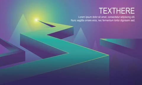 3d bright blue vivid background vector illustration Stock Illustration