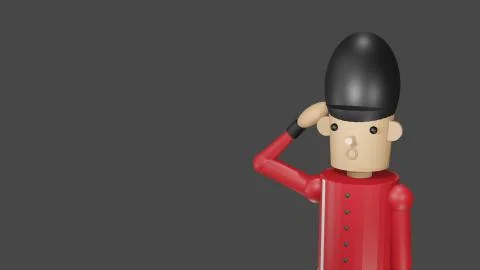 3d british soldier Stock Illustration