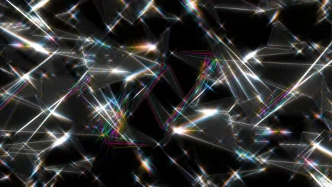 3D Broken Background Glass. Stock Footage 296364895