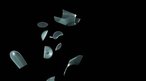 3D broken glass 03 Stock Footage 25145390