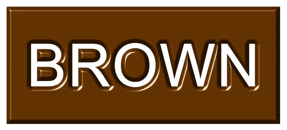 3d Brown Badge Stock Illustration