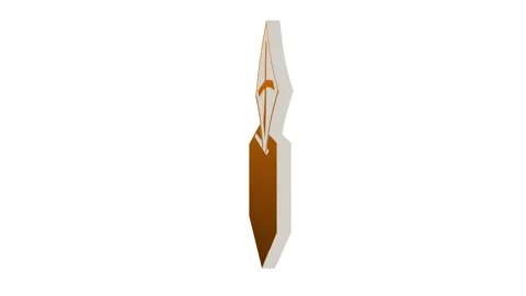 3d brown ballot box icon rotated loopable  animation white background Stock Footage 265543852