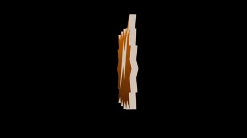 3d brown speech ballon icon rotated loopable animation black background Stock Footage 265544619